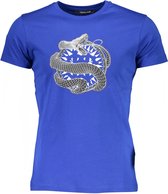 Roberto Cavalli T-shirt Blauw 2XL Heren