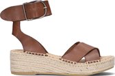 VIA VAI Gianna Espadrilles - Met Sleehak - Dames - Cognac - Maat 40