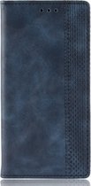 Samsung Galaxy A70 Hoesje - Mobigear - Sensation Serie - Kunstlederen Bookcase - Blauw - Hoesje Geschikt Voor Samsung Galaxy A70