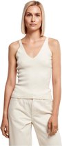 Urban Classics Mouwloze top -5XL- Rib Knit Creme