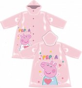 regenjas Peppa Pig meisjes PVC roze maat 110/116