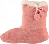 sloffen dames elastomeer/textiel roze/wit maat 37-39