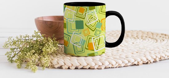 Magische Mok - Foto op Warmte Mokken - Koffiemok - Jaren 70 - Patronen - Abstract - Magic Mok - Beker - 350 ML - Theemok