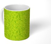 Mok - Koffiemok - Groente - Vegan - Groen - Design - Mokken - 350 ML - Beker - Koffiemokken - Theemok
