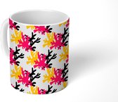 Mok - Koffiemok - Retro - Koraal - Design - Mokken - 350 ML - Beker - Koffiemokken - Theemok