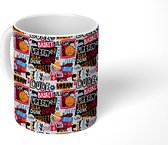 Mok - Koffiemok - Basketbal - Quotes - Patroon - Alfabet - Mokken - 350 ML - Beker - Koffiemokken - Theemok