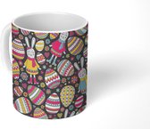 Mok - Koffiemok - Paasei - Patronen - Paashaas - Mokken - 350 ML - Beker - Koffiemokken - Theemok