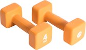 Pure2Improve Neopreen Dumbell set 2x4 kg