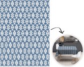 Tafelkleed - Tafellaken - 150x200 cm - Bloemen - Sneeuw - Winter - Design - Binnen en Buiten
