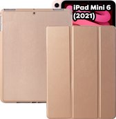 Tablet Hoes + Standaardfunctie - Geschikt voor iPad Mini Hoes 6e Generatie - 8.3 inch (2021) - Goud