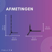 TRIQQER Moderne LED Vloerlamp RGB Dimbaar - App- met Afstandsbediening - Voor Binnen - Hoeklamp - Staanlamp - Nachtlamp - Voor Woonkamer - Led Verlichting Strip - Zwart