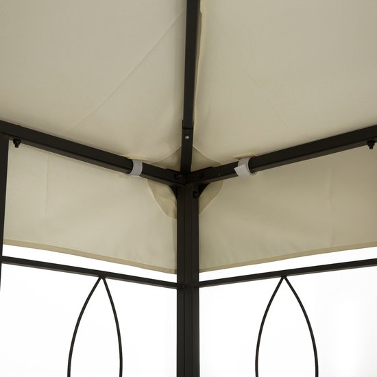 Outsunny Reservedoek voor paviljoen, paviljoen, tent, 3 x 4 m, polyester, hoge dichtheid, 180 g/m², lichtgrijs