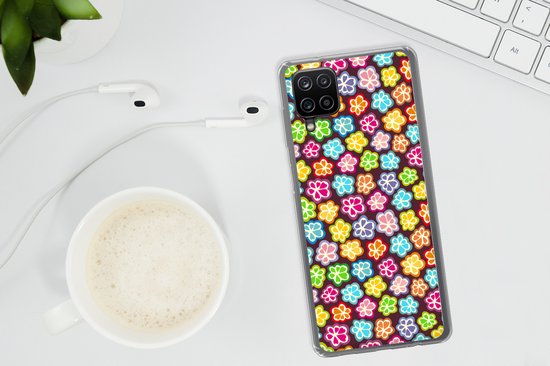 Coque Samsung Galaxy A12 - Filles - Bloem - Motifs - Coque de téléphone en Siliconen -