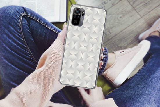 Coque Xiaomi Redmi Note 10 - Motifs - Argent - Rétro - Coque de téléphone en Siliconen