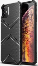 Mobigear Hoesje geschikt voor Apple iPhone 12 Mini Telefoonhoesje Flexibel TPU | Mobigear Diamond Backcover | iPhone 12 Mini Case | Back Cover - Zwart