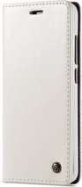 Caseme 003 Telefoonhoesje geschikt voor Xiaomi Redmi 6 Pro Hoesje Bookcase Portemonnee - Wit