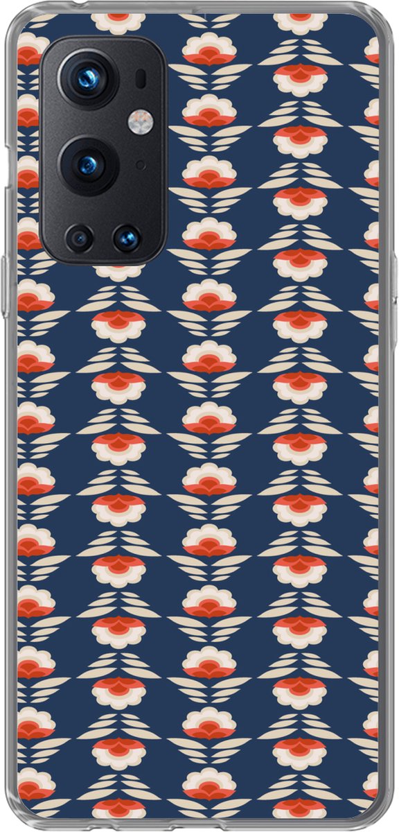 Telefoonhoesje Geschikt voor OnePlus 9 Pro hoesje - Patronen - Abstract - Bloemen - Siliconen Telefoonhoesje Telefoonhoesje