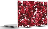 Laptop sticker - 12.3 inch - Patroon - Jungle - Rood - 30x22cm - Laptopstickers - Laptop skin - Cover