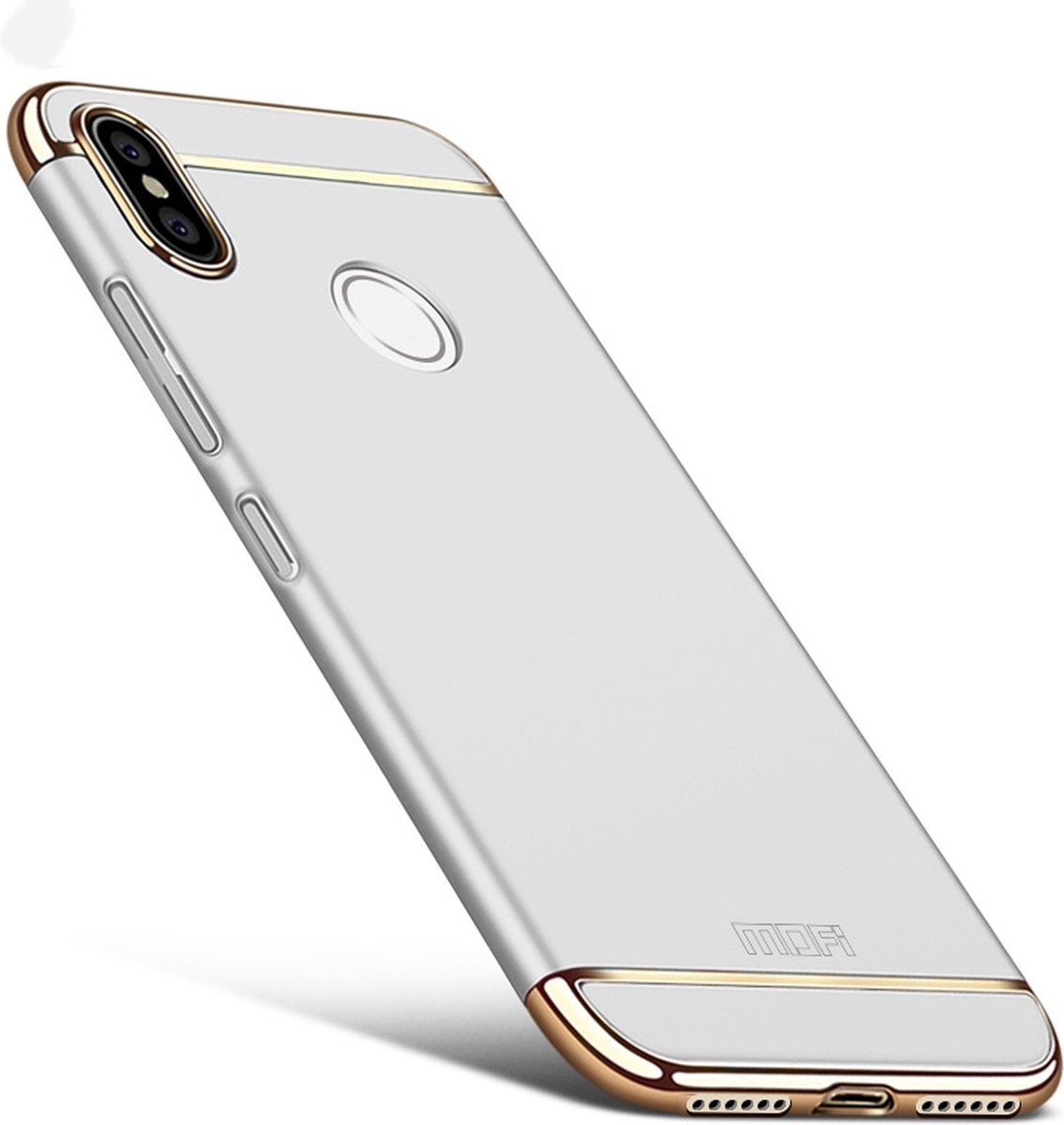Mobigear Hoesje geschikt voor Xiaomi Mi A2 Lite Telefoonhoesje Hardcase | Mobigear TriGuard Backcover | Mi A2 Lite Case | Back Cover - Zilver