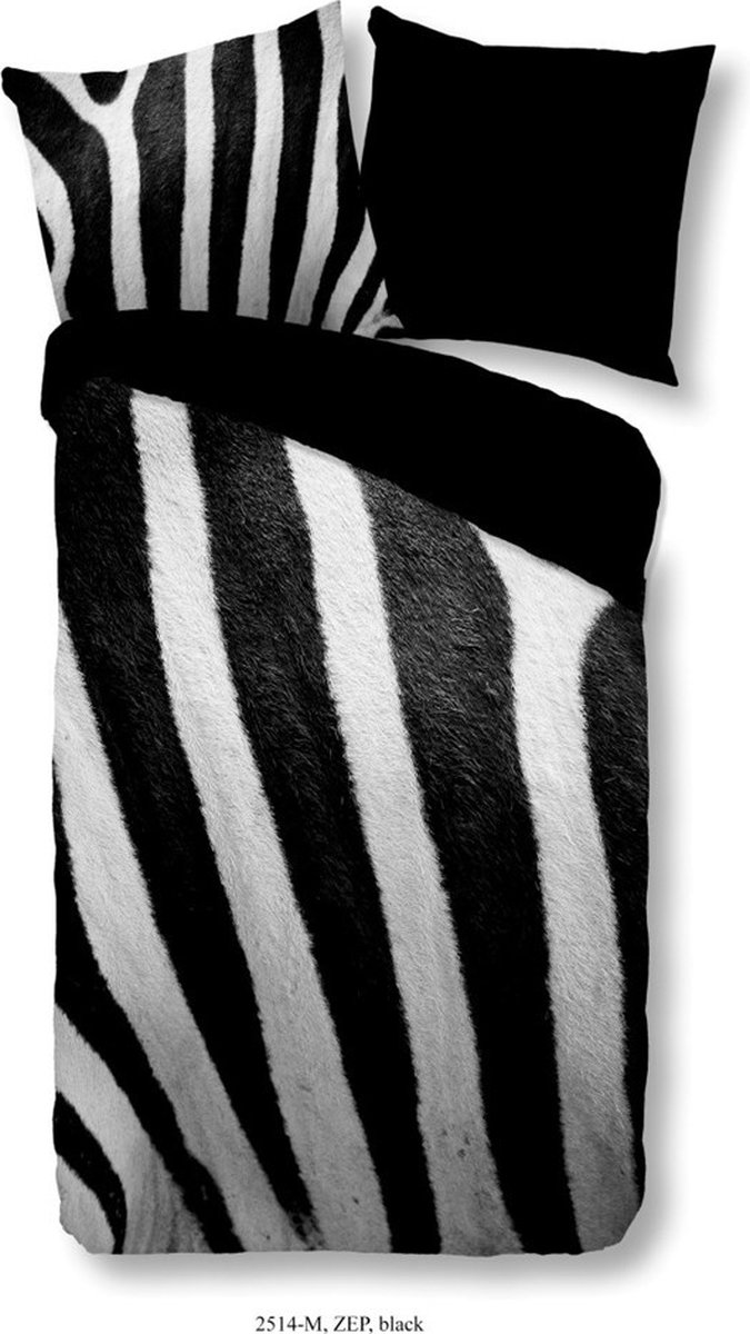 Pure Dekbedovertrek "zebraprint" - Zwart - (140x200/220 cm) - Microfiber