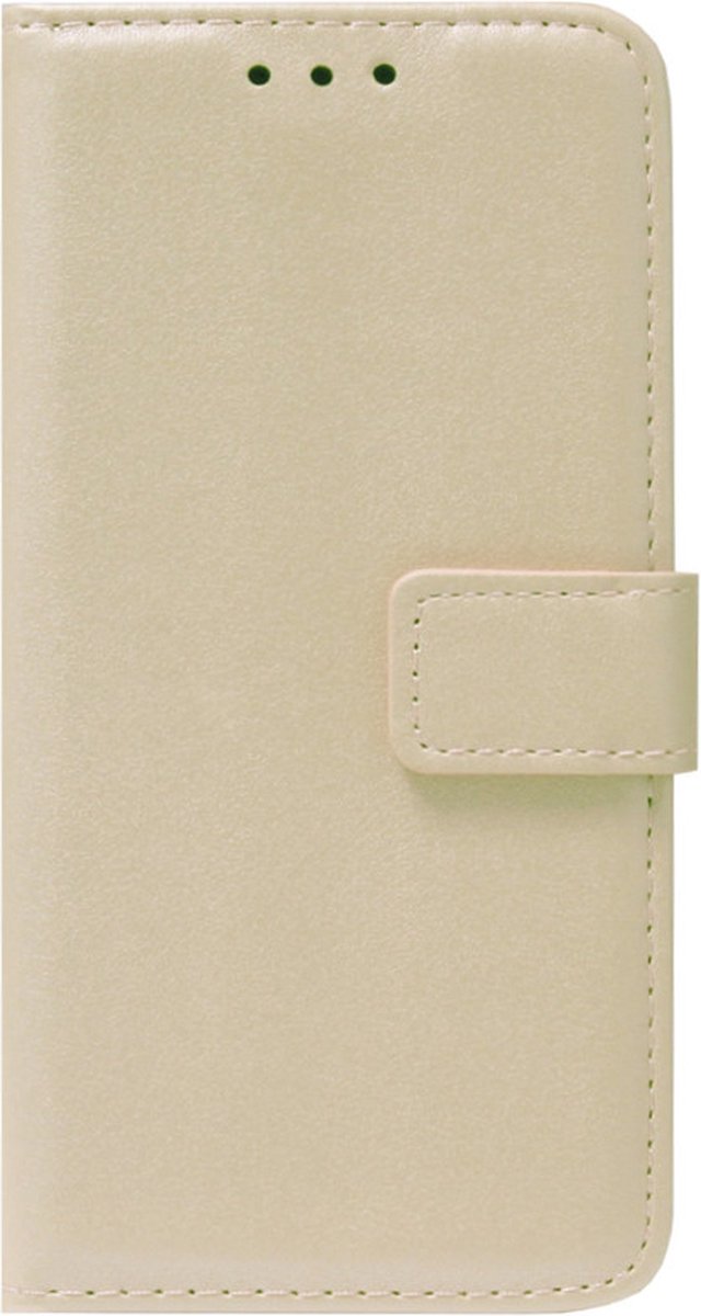 ADEL Kunstleren Book Case Pasjes Portemonnee Hoesje Geschikt voor Samsung Galaxy S22 Plus - Goud