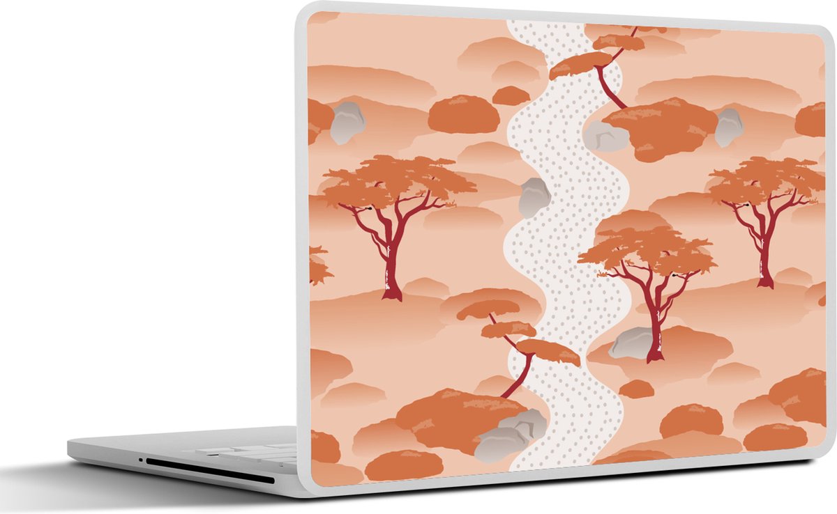 Laptop sticker - 13.3 inch - Tuin - Japan - Patroon - Azië - 31x22,5cm - Laptopstickers - Laptop skin - Cover