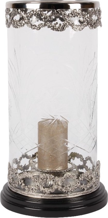 Baroque - Windlicht - Windlicht Meiland 46 cm - 46x21x21 - Brass+glass