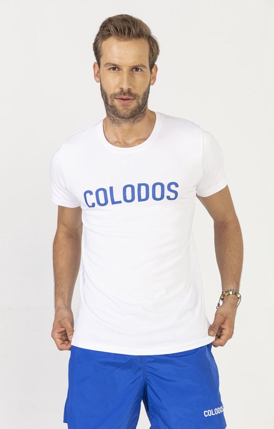 T-Shirt White and Blue