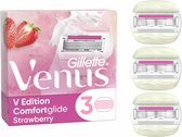 Bol.com 10x Gillette Venus Scheermesjes Comfortglide Strawberry 3 stuks aanbieding