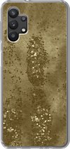 Coque Samsung Galaxy A32 5G - Or - Glitter - Structure - Coque de téléphone en Siliconen