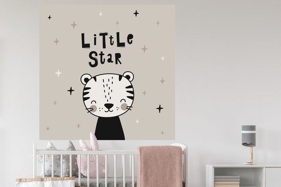 Stickers muraux - Petite étoile - Proverbes - Citations - Enfants - Kids - Bébé - Garçons - Meiden - 120x120 cm - Feuille adhésive XXL