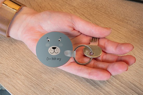 Porte-clés - Citations - Notre petit garçon - Dictons - Garçons - Kids - Bébé - Garçon - Plastique - Rond - Cadeaux à distribuer