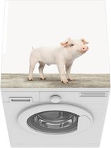 Wasmachine beschermer mat - Dieren - Varken - Baby - Breedte 60 cm x hoogte 60 cm