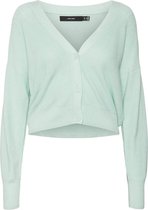 Vero Moda VMNEWLEXSUN LS SHORT CARDIGAN - Brook Gr Green