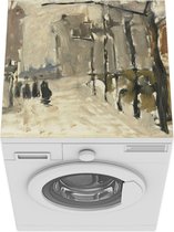Wasmachine beschermer mat - Stadsgezicht in Den Haag - Schilderij van George Hendrik Breitner - Breedte 60 cm x hoogte 60 cm