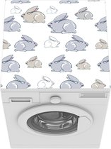 Wasmachine beschermer mat - Patroon - Konijn - Oor - Breedte 60 cm x hoogte 60 cm
