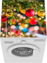 Wasmachine beschermer mat - Close-up van kerstboom - Breedte 60 cm x hoogte 60 cm