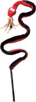 Kong cat snake teaser - Kattenkruid - 53cm x 9.5cm x 5cm - Rood/Zwart