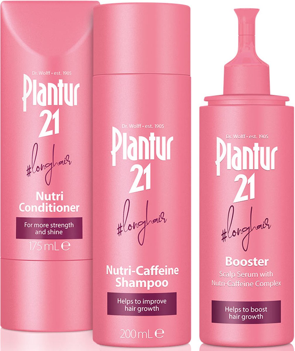 Plantur 21 #longhair Shampoo Conditioner en Haar Serum voor Lang en Glanzend Haar | Complete Set Verbetert de Haargroei en Herstelt Gestrest Haar