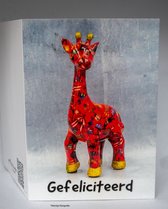 kleintje fotografie Verjaardag wenskaart Giraf kinderen