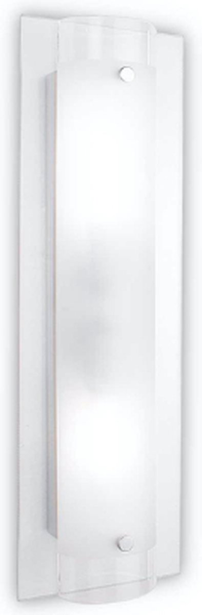 Ideal Lux - Tudor - Wandlamp - Metaal - E14 - Transparant - Voor binnen - Lampen - Woonkamer - Eetkamer - Keuken