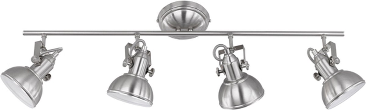 Reality Gina - Plafondlamp Klassiek - Grijs - H:25.5cm - E14 - Voor Binnen - Metaal - Plafondlampen - Slaapkamer - Kinderkamer - Woonkamer - Plafonnieres
