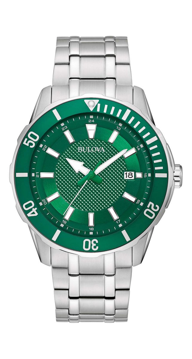 Bulova 98B359 Horloge - Staal - Zilverkleurig - Ø 44 mm