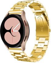 Strap-it Samsung Galaxy Watch 4 - 40mm stalen band - goud