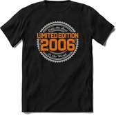 2006 Limited Edition | Feest Kado T-Shirt Heren - Dames | Zilver - Goud | Perfect Verjaardag Cadeau Shirt | Grappige Spreuken - Zinnen - Teksten | Maat M