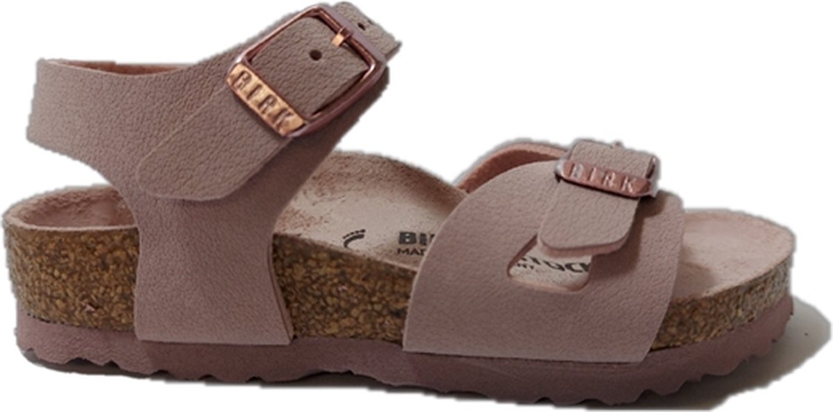 Birkenstock Rio Kids Sandalen Lavender Blush Narrow-fit Imitatieleer Roze