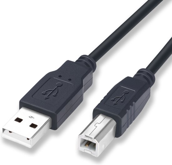 Câble d' Printer - Câble d'imprimante usb - USB 2.0 - 0,5 mètre - Zwart |  bol