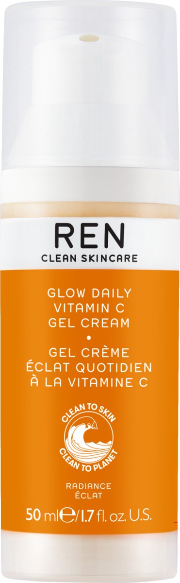 Goedkoopste REN - Radiance VEGAN Glow Daily Vitamin C Gel Cream - 50 ml - nachtcrème