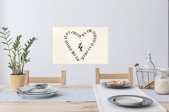 Stickers muraux - Citations - Amour - Proverbes - Tu seras toujours mon toujours - 60x40 cm - Feuille adhésive