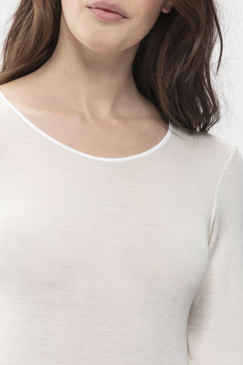 Mey Oversized shirt met lange mouwen en ronde hals